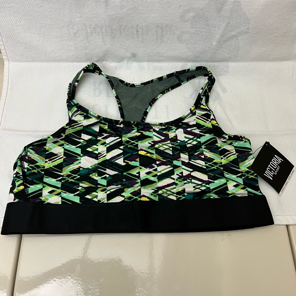 Victoria Sport The Player Racerback Sport Bra Extra Large NWT